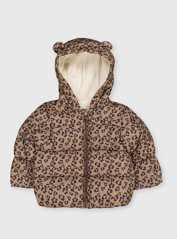 Buy Leopard Padded Puffer Coat 912 months Coats and jackets Argos